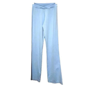 Carushka light blue athletic pants w/ wht side strip and v waistband Size Small